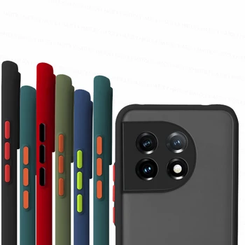 Основно За OnePlus 11 5G Калъф OnePlus 11 10R 10T 10 Pro 5G Калъф Матиран устойчив на удари PC TPU Силиконов Защитен Калъф за задната част на телефона