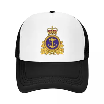 Персонални бейзболна шапка на Кралския канадския флот, Градинска мъжки дамски регулируема Канадската емблема с котва, Шапка шофьор на камион, Есен