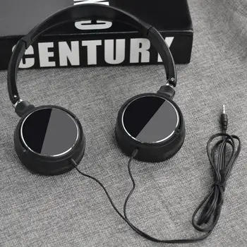 Практични слушалки с Кабел, чувствителна музикални слушалки, Сгъваема Музикален игри обаждане, детска слушалки с микрофон с 3.5 мм