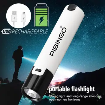 Преносим Мини-фенерче Аварийно осветление Акумулаторна батерия USB уличен led фенерче Водоустойчива лампа за къмпинг