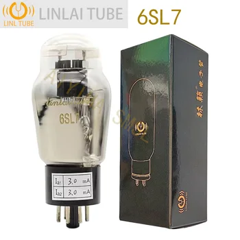 Прецизионное сдвояване вакуумни лампи Linlai 6SL7 Заменя Вакуумную електронна лампа 6N9P Bulgaria 6H9C Mullard ECC33 За Усилвател