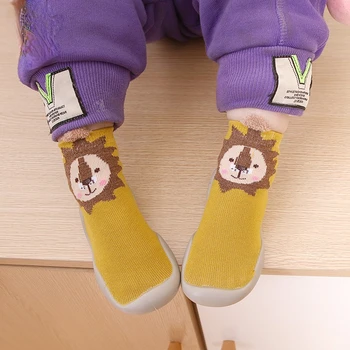 Пролетно-есенен детски обувки, за разходки с анимационни герои от 0 до 4 години, бебешки чорапи, детски обувки с мека подметка