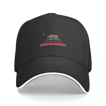 Ретро Калифорнийски Мечка Държавния Флаг на Република 1846 бейзболна шапка на Потребителски шапки, Спортни Шапки, Шапка, Мъжки Дамски