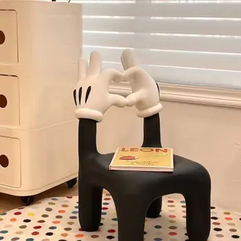 Скандинавски стол Love Cartoony Модерен стол на стол за смяна на на обувките Луксозни Декоративни столове за всекидневна Табуретка Мебели за почивка