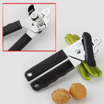 Тежкотоварни железен Нож за отваряне на консервени кутии, удобна дръжка, кухненски многофункционален инструмент от неръждаема стомана