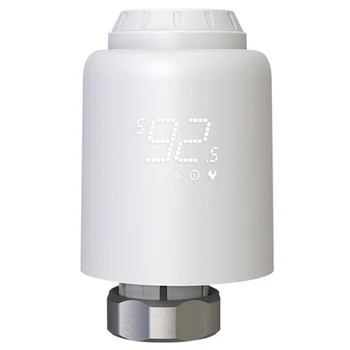 Термостатичен вентил на Hristo Zigbee Smartlife Безжично дистанционно управление на температурата на загряване на Замяна за гласов контрол