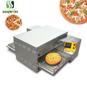 Транспортни фурна за пици електрическа машина за печене на пица, горещ голям капацитет, тава за печене на хляб, Многофункционална машина за приготвяне на пица