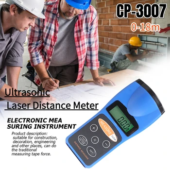 Ултразвукова Лазерен Далекомер CP-3007 с LCD дисплей, Многофункционален Лазерен Далекомер, Промоции, Лазерна Лента, Линийка, Тестови Инструменти