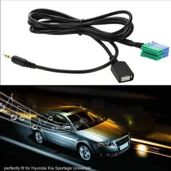 Универсален аудио жак 3,5 Jack 1 M USB кабел адаптер за Sportage Hyundai