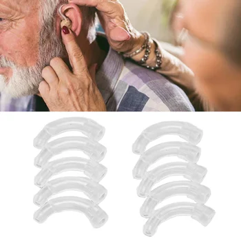 Ухото на куката за слуховия апарат 10шт ПП Професионален ухото на куката за слуховия апарат BTE Подмяна на детайли на слуховия апарат