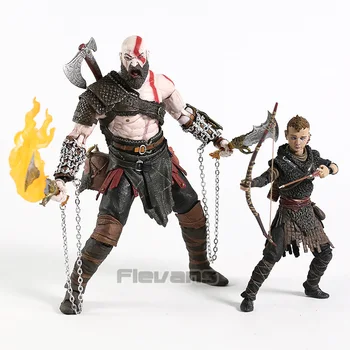 Фигурка Neca God of War Ultimate Kratos Atreus, 2 опаковки, игри колекция 1: 12