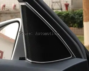 Хром Рамки динамиката на вътрешните врати за Mercedes Benz C Class W204 C180 C200 C260 2008-2014 Аксесоари за стайлинг на автомобили с ABS