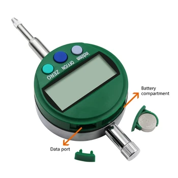 Цифров индикатор на циферблата 0-10 мм/инч С Переключаемым LCD дисплей, Индикатор за дълбочината на циферблата, Глубиномер, Основен аксесоар за глубиномера