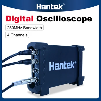 Цифров осцилоскоп Hantek 6254BE 250 Mhz Автомобилни Осцилоскопи Автомобилен детектор на 4 Канала 1GSa/s USB PC Osciloscopio