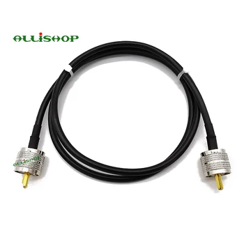 Цифрови съединители ALLISHOP RG58-PL259-PL-259-male-UHF PL-259 на соединителе коаксиален кабел RG58 с радиочестотни коаксиалом MILSPEC MIL-C-17