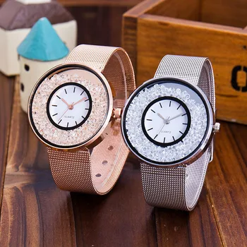 Часовници за жени, часовници 2023, бестселъри на луксозна марка Reloj Mujer, часовници с зыбучим пясък премиум-клас, златни кварцов часовник с мрежесто каишка